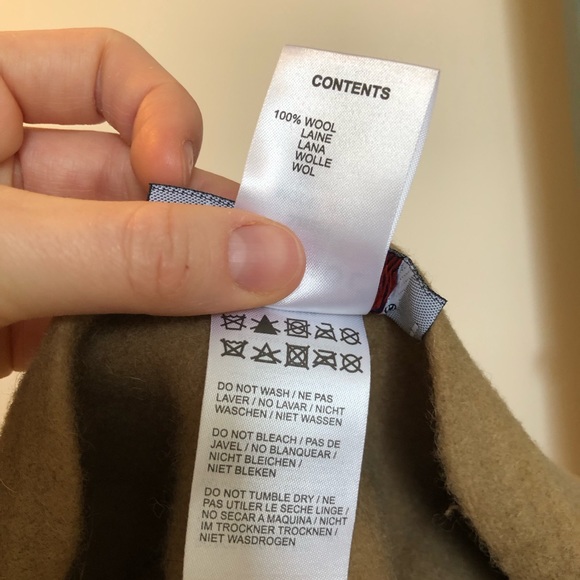 Beige/tan wool Kangol beret - Picture 6 of 6